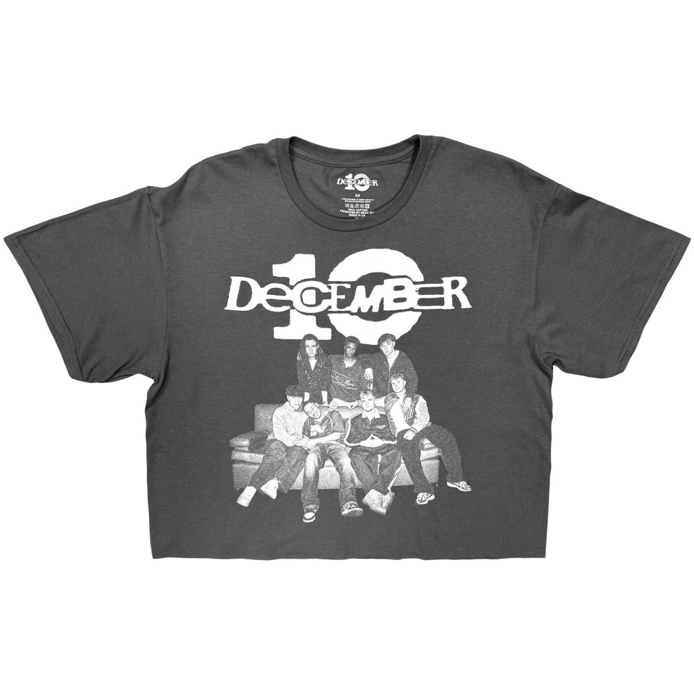December 10. - Group White Logo Crop top - Grey